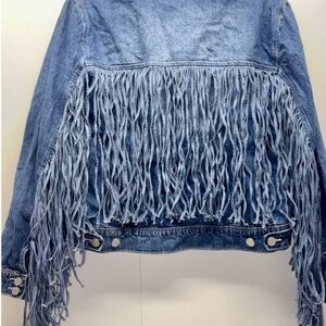 Scully Honey creek Fringe Denim Jacket